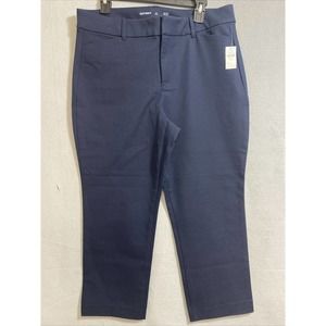 Old Navy Dark blue Women's Ankle Pants Pixie Mid Rise *PETITE* SZ 14 petite